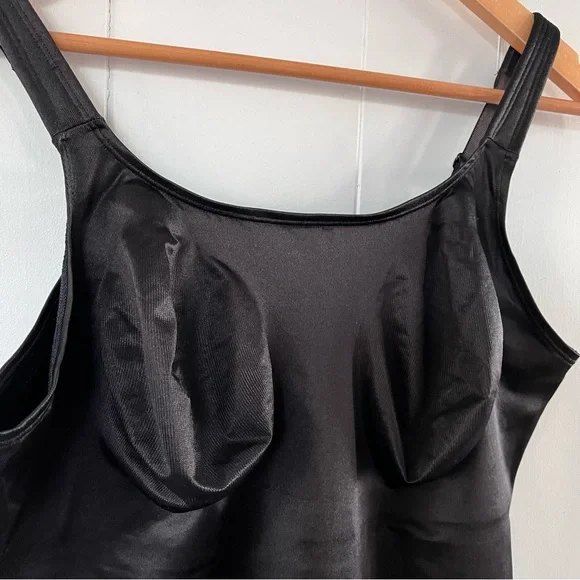 Ruby Ribbon Original Cami Black 3022 Shaping Tank Top Wire-Free Scoop Neck 44 - Picture 4 of 10